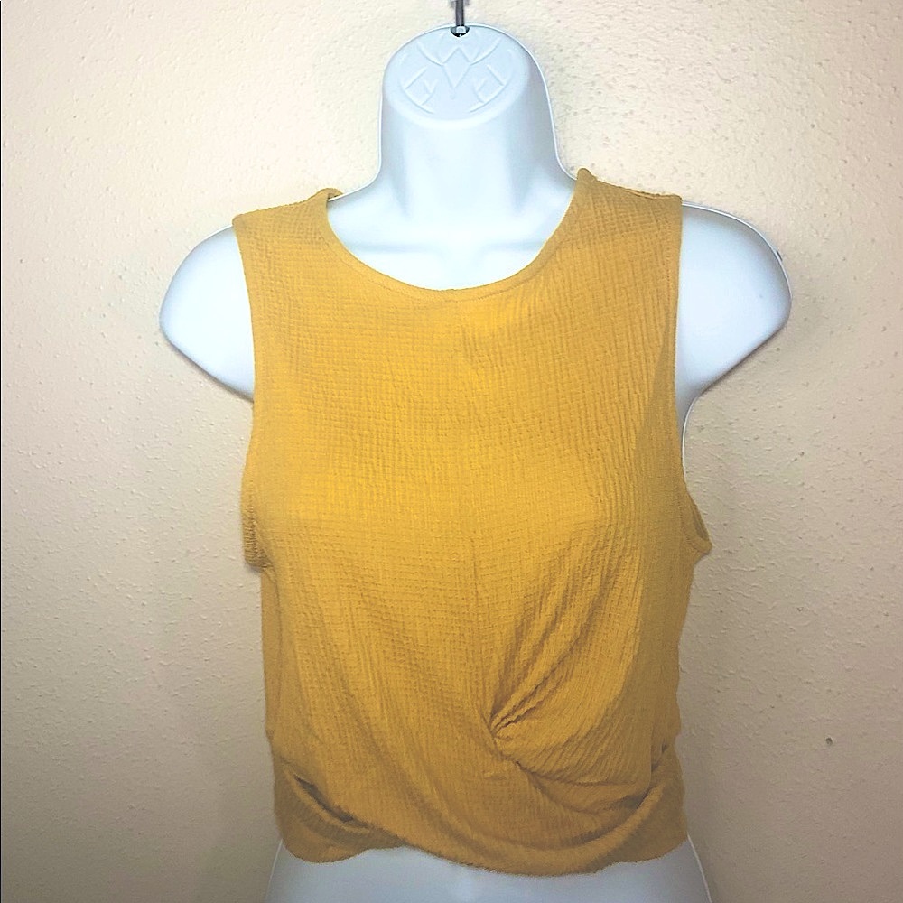 NWT Crop Tank Yellow Size L